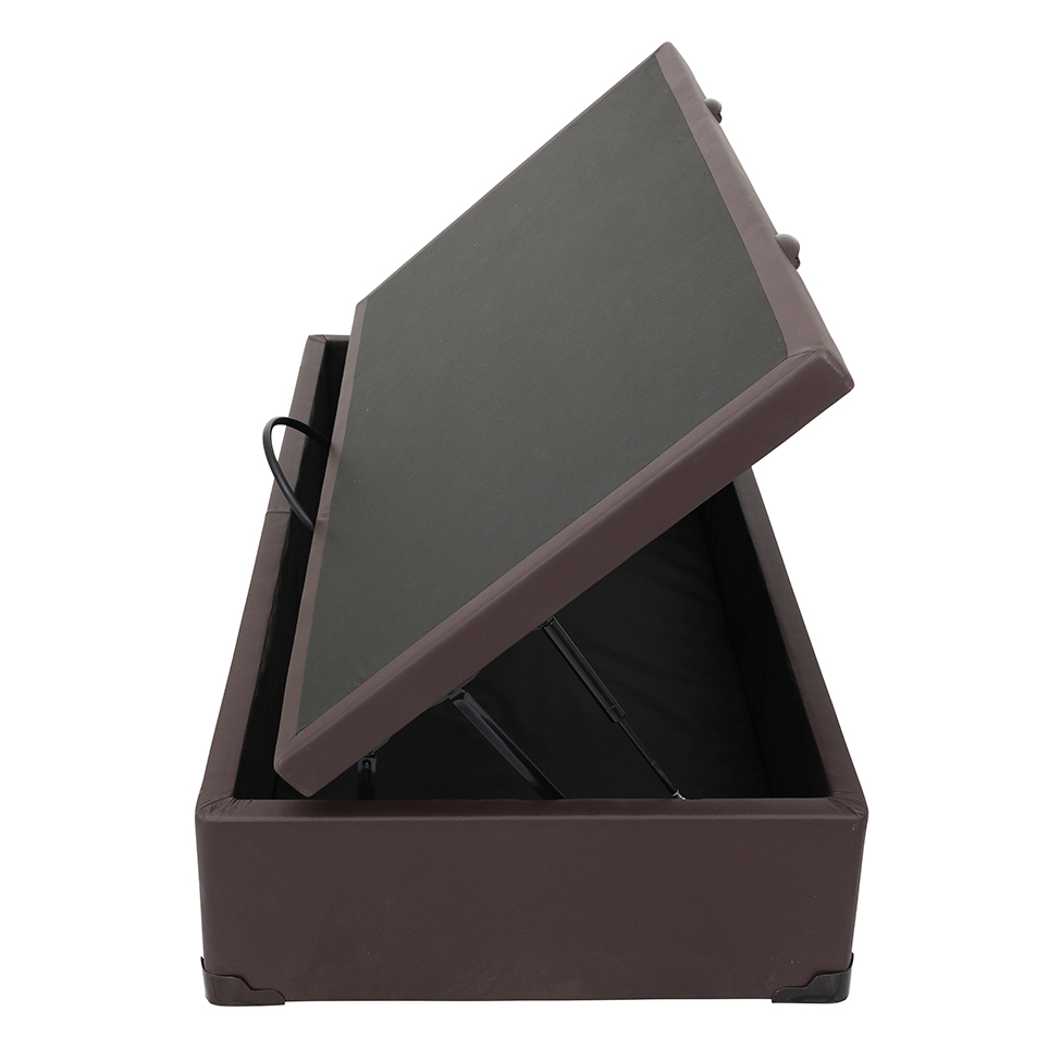 Base para Cama Box Solteiro Érica com Baú Tabaco