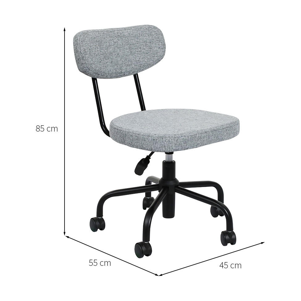 Cadeira de Escritório Secretária Fit Cinza