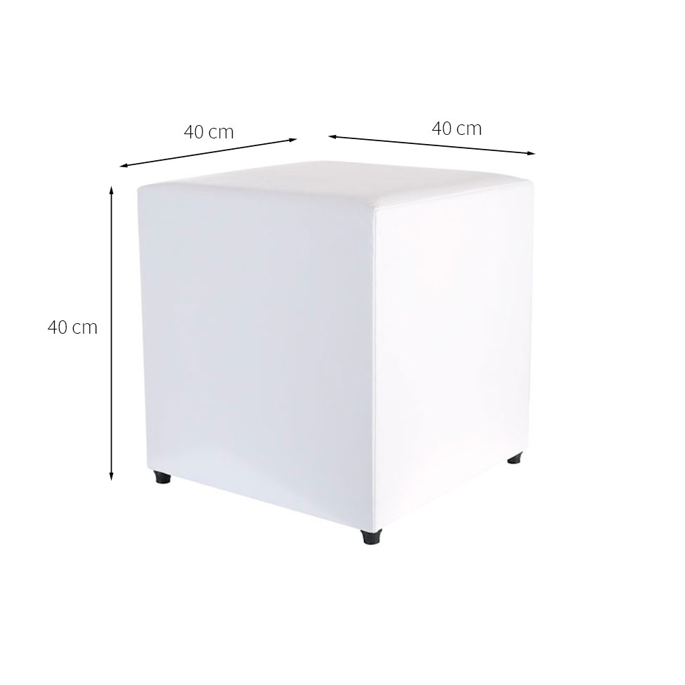 Puff Studio I Quadrado Branco