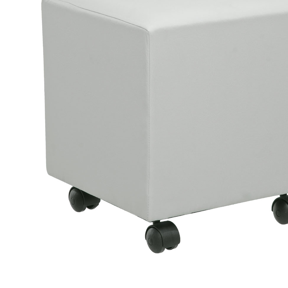Puff Studio II Quadrado Branco