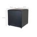 Puff Studio Quadrado Preto