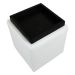 Puff com Baú Tray Branco