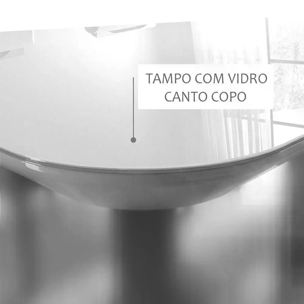 Aparador Decorativo Madrid Preto Pé Metálico Preto 1,20 M
