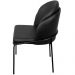 Cadeira Aurora Couro Preto Metal Preto