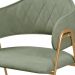 Conjunto 2 Cadeiras Veneza Bouclé Verde Oliva Metal Dourado