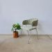 Conjunto 2 Cadeiras Veneza no Boucle Verde e Metal Champanhe
