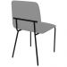 Conjunto 4 Cadeiras Malu Bouclé Cinza Metal Preto