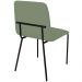 Conjunto 4 Cadeiras Malu Bouclé Verde Oliva Metal Preto