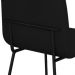Conjunto 4 Cadeiras Malu Couro Preto Metal Preto