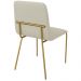 Conjunto 4 Cadeiras Malu Linho Palha Metal Dourado