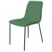 Conjunto 4 Cadeiras Malu Linho Verde Metal Preto