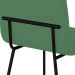 Conjunto 4 Cadeiras Malu Linho Verde Metal Preto