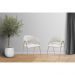 Conjunto 4 Cadeiras Veneza Bouclé Off White Metal Champanhe