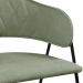Conjunto 4 Cadeiras Veneza Bouclé Verde Oliva Metal Preto