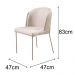Conjunto Mesa de Jantar Barcelona Off White Base Champanhe 1,35M com 4 Cadeiras Aurora