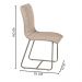 Conjunto Mesa de Jantar Milão Off White com 8 Cadeiras Cristal Couro Pérola Metal Champanhe