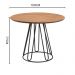 Conjunto Sala de Jantar Rubi Cinamono com 4 Cadeiras Veneza no Couro Caramelo