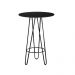 Mesa Bistrô Dubai Preto com Base Preto 60 cm