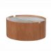 Mesa de Centro Olinda Redonda Tampo Marmorizado Off White e Estrutura em MDF Laminado