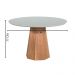 Mesa de Jantar Lisboa Tampo Redondo Off White 1,20 M