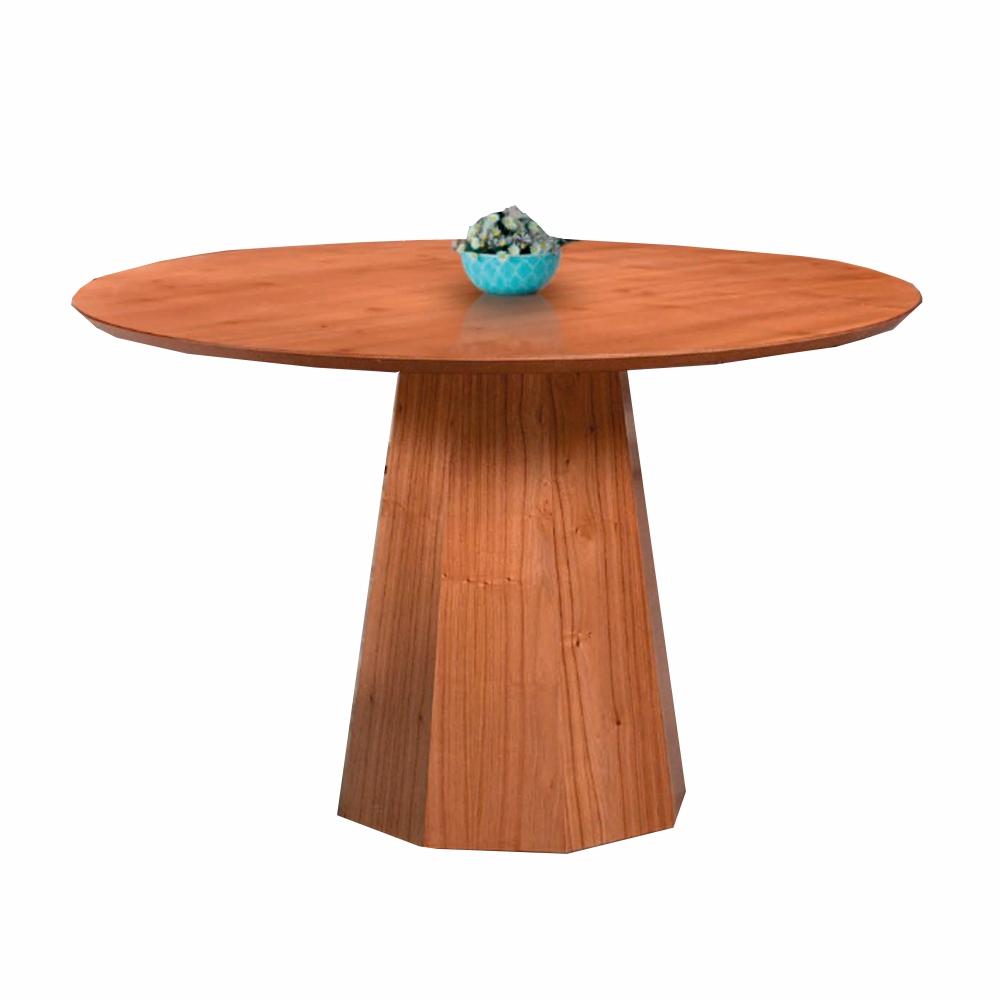 Mesa de Jantar Lisboa Tampo Redondo em MDF Laminado 1,35M