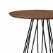 Mesa de Jantar Rubi Cinamomo em Metal Preto 1,00 M