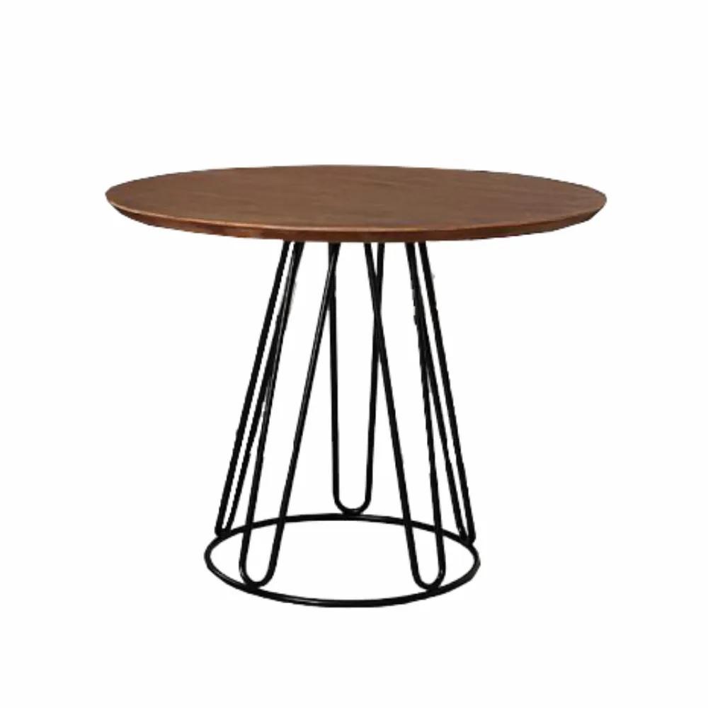 Mesa de Jantar Rubi Cinamomo em Metal Preto 1,00 M