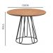 Mesa de Jantar Rubi Cinamomo em Metal Preto 1,20 M