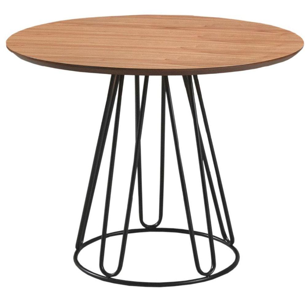 Mesa de Jantar Rubi Cinamomo em Metal Preto 1,20 M