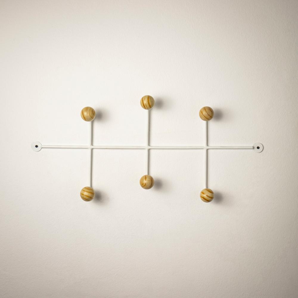 Cabideiro Madalena Ball Cor:Branco