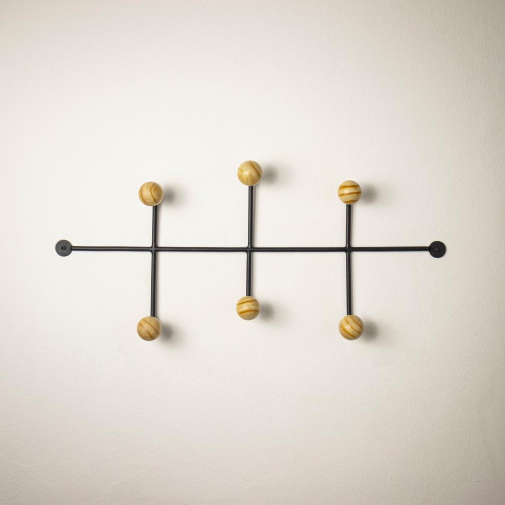 Cabideiro Madalena Ball Cor:Preto