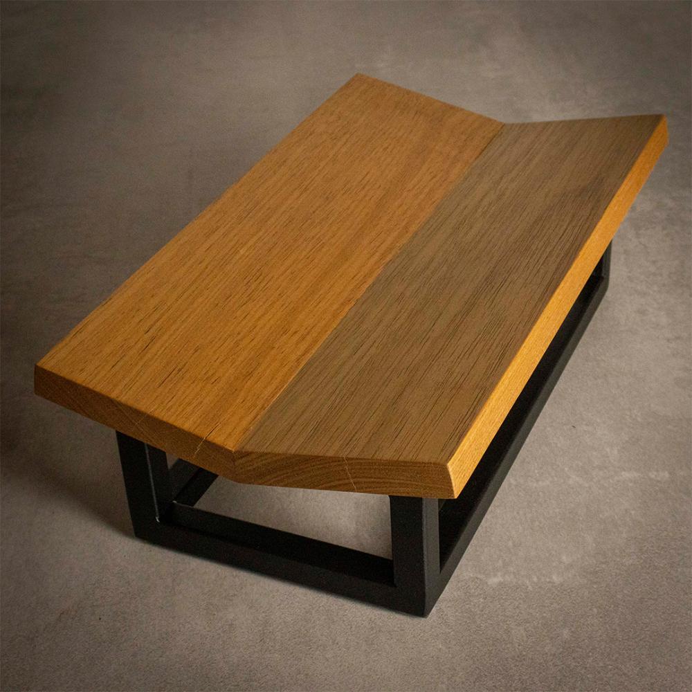 Fruteira de mesa Daily - Madeira e Ferro Cor:Terra Cota