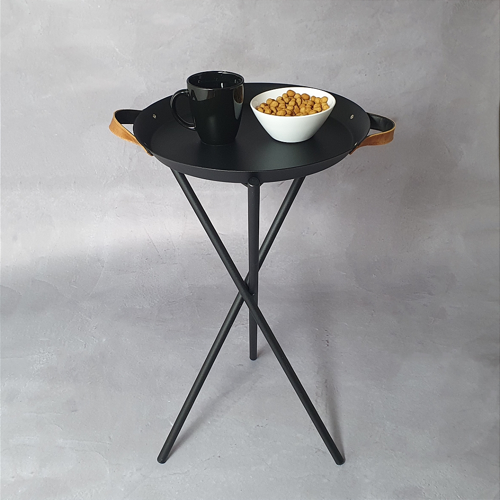 Mesa Lateral Pinheiros Cor:Cinza