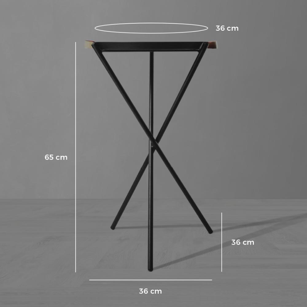 Mesa Lateral Pinheiros Cor:Preto