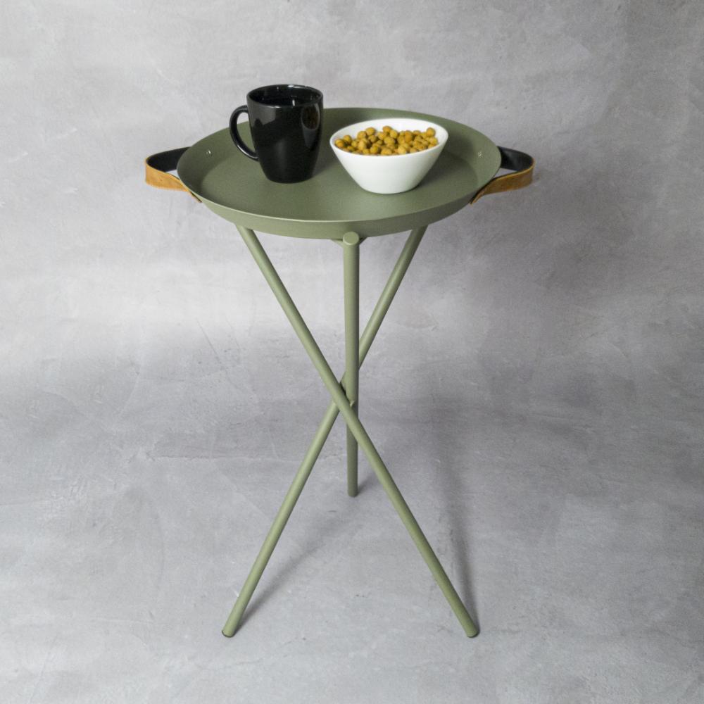 Mesa Lateral Pinheiros Cor:Verde Oliva