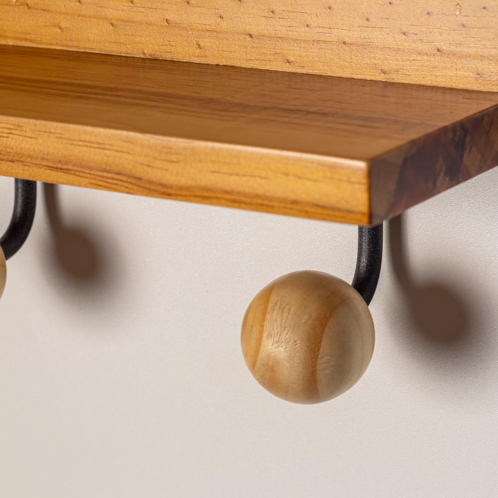 Prateleira gancho Catumbi Ball Cor:Preto