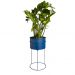 Suporte de Plantas com vaso Humaitá Cor:Azul