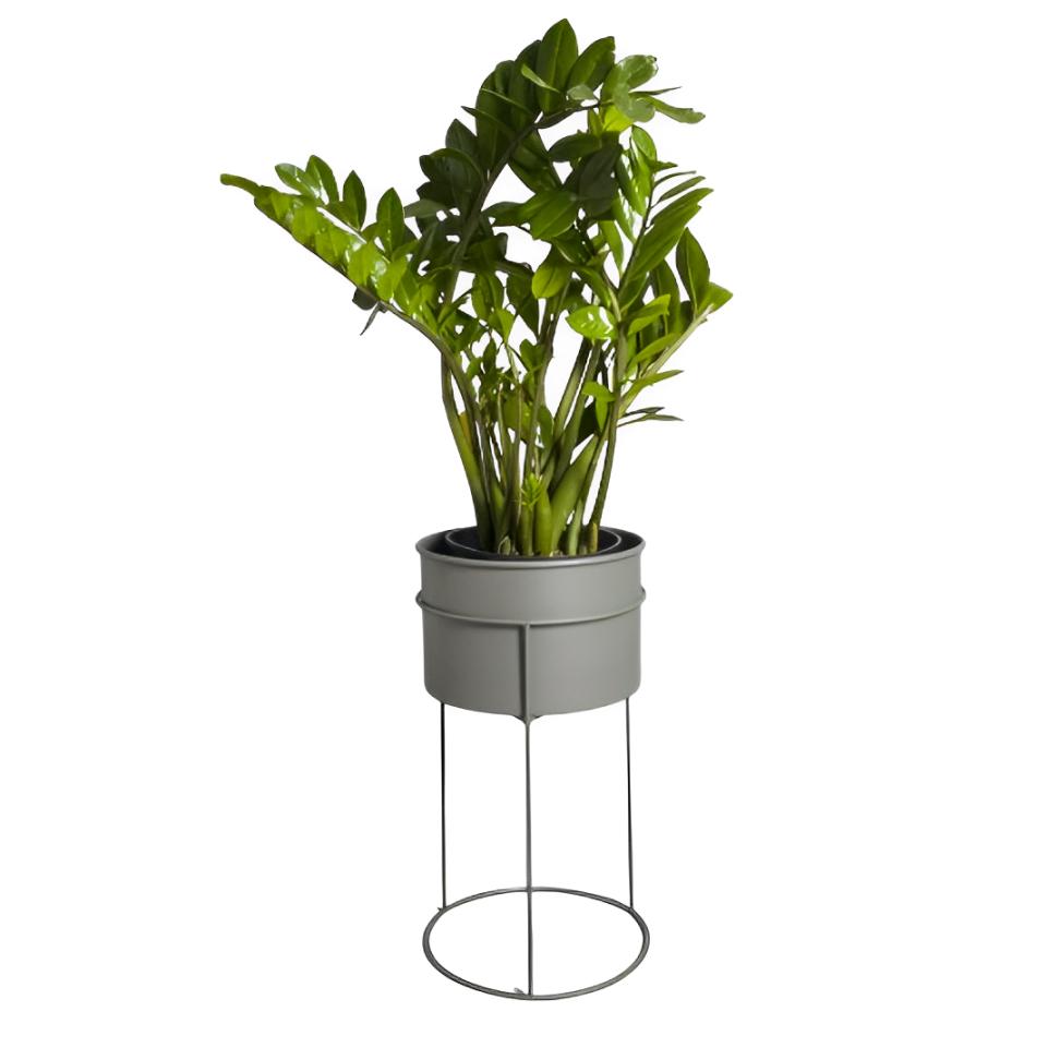 Suporte de Plantas com vaso Humaitá Cor:Cinza