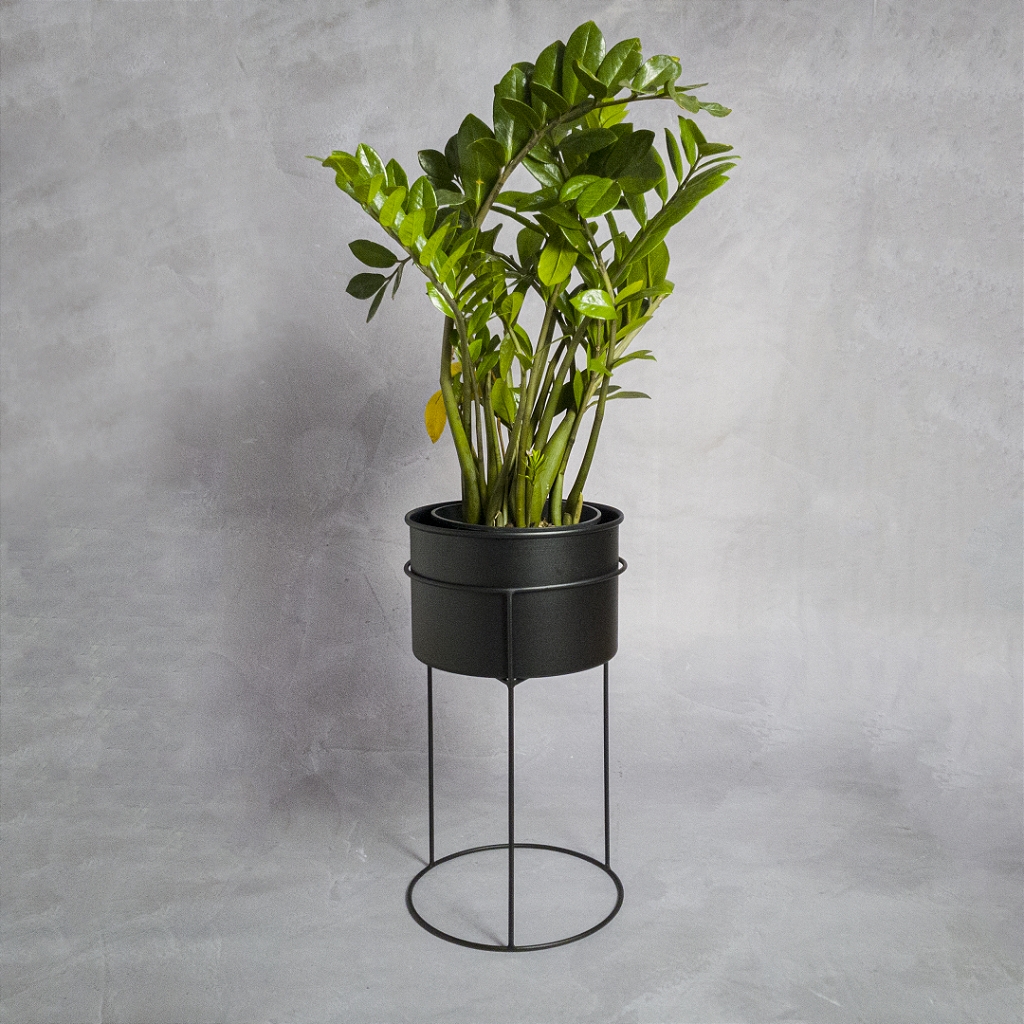 Suporte de Plantas com vaso Humaitá Cor:Terra Cota