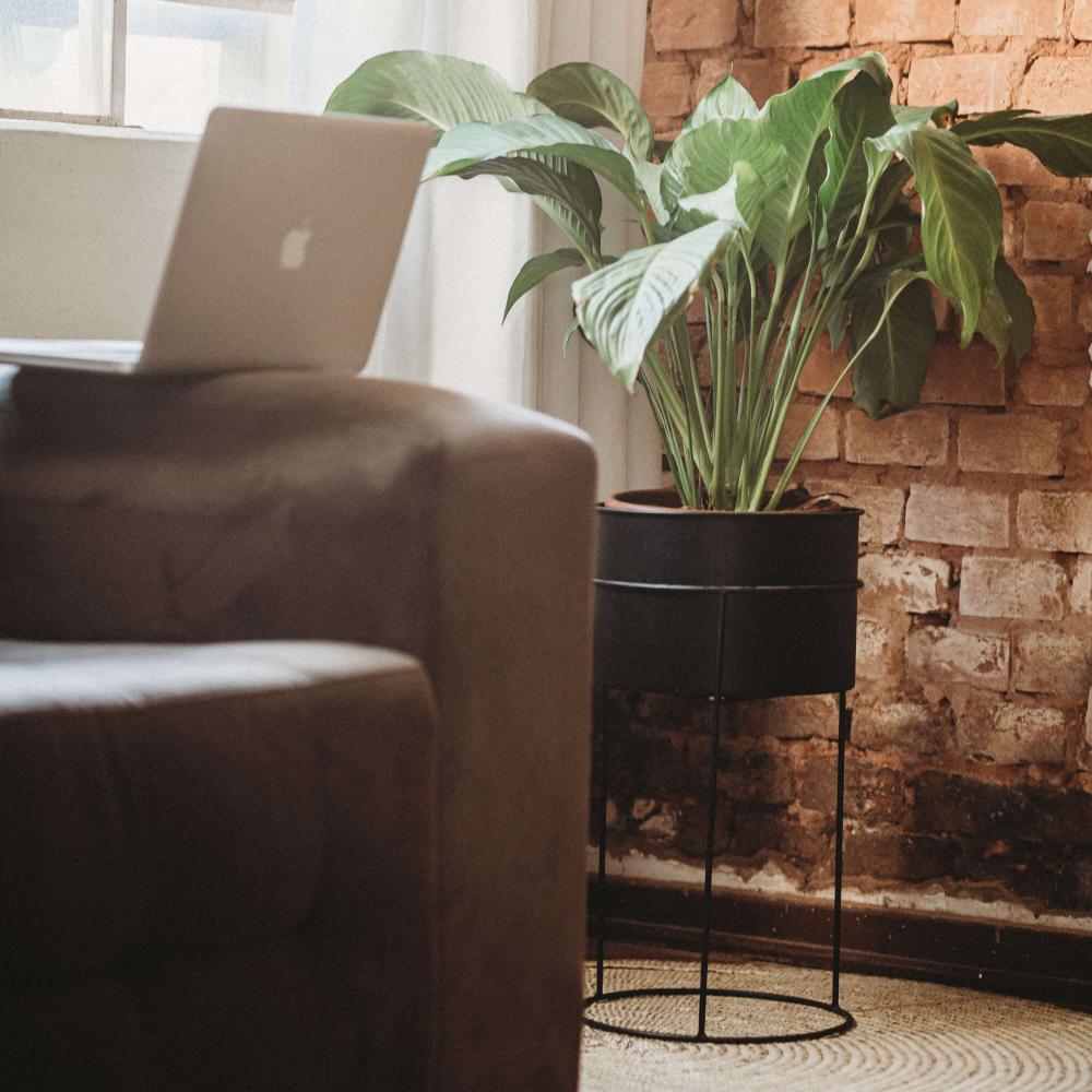 Suporte de Plantas com vaso Humaitá Cor:Terra Cota