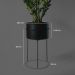 Suporte de Plantas com vaso Humaitá Cor:Terra Cota