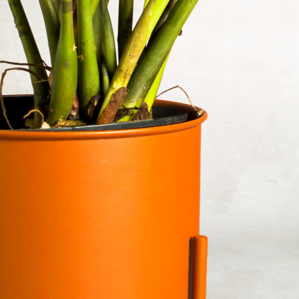 Suporte de Plantas com vaso Slim Humaitá Cor:Terra Cota