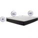 Colchão Queen com Molas Ensacadas Cama inBox Cloud Cinza 158x198x28
