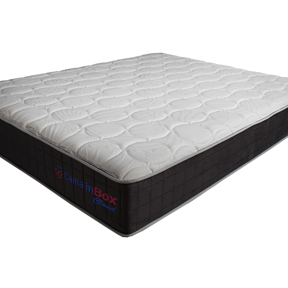 Colchão Queen com Molas Ensacadas Cama inBox Cloud Cinza 158x198x28