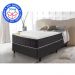 Colchão Solteiro com Molas Ensacadas Cama inBox Cloud Cinza 88x188x28