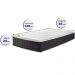Colchão Solteiro com Molas Ensacadas Cama inBox Cloud Cinza 88x188x28