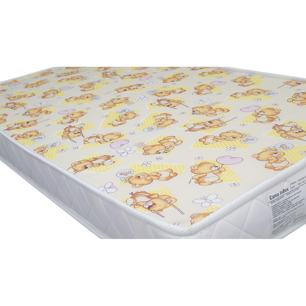 Colchão de Berço Americano Sleep Baby 70x130x10 D20 Bege