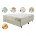 Conjunto Cama Box Casal com Molas Ensacadas Cama inBox Cloud Bege 138x188x67