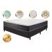 Conjunto Cama Box Casal com Molas Ensacadas Cama inBox Cloud Cinza 138x188x67