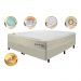 Conjunto Cama Box Queen com Molas Ensacadas Cama inBox Cloud Bege 158x198x67